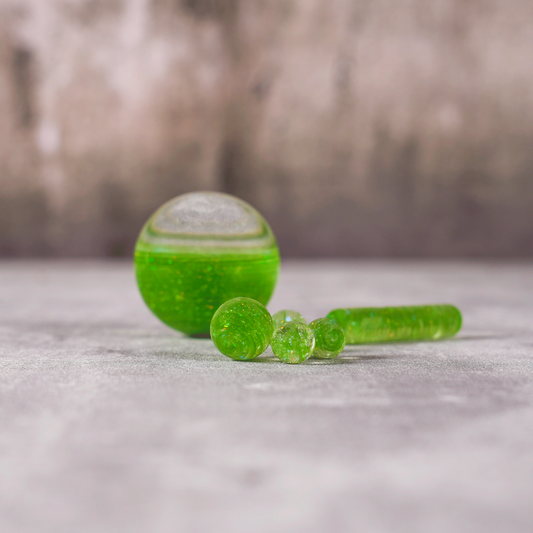 Marble Slurper Set - "Crushed Opal Illuminati"