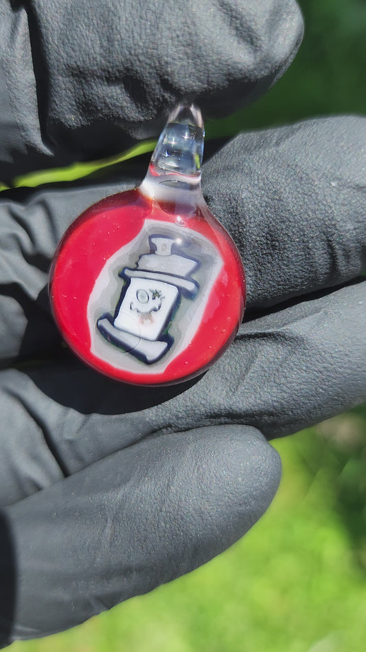 Pendant - "Crimson Can"