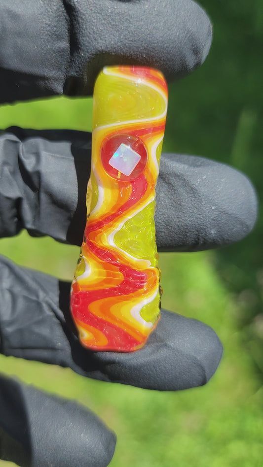 Roach Holder - "Dichroic Fire"