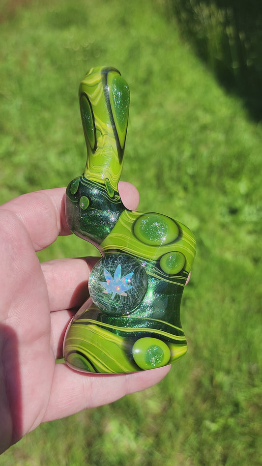 Water Pipe - "Lush Green Bubbler"